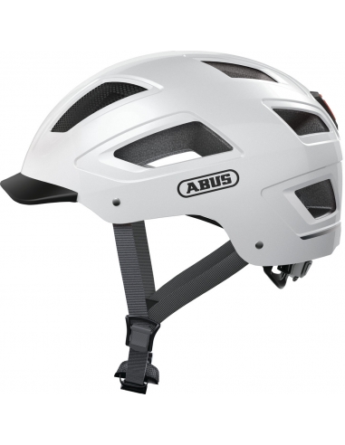 Casque ABUS Hyban 2.0 Blanc avec LED Arrière